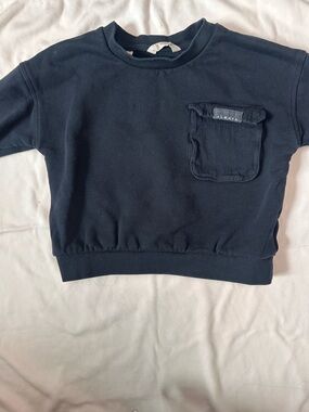 Mango Kids Navy Pocket Sweatshirt
